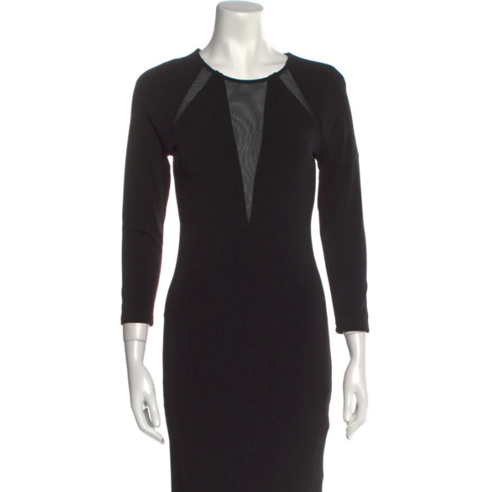 Alice + Olivia Black Long Sleeve Dress